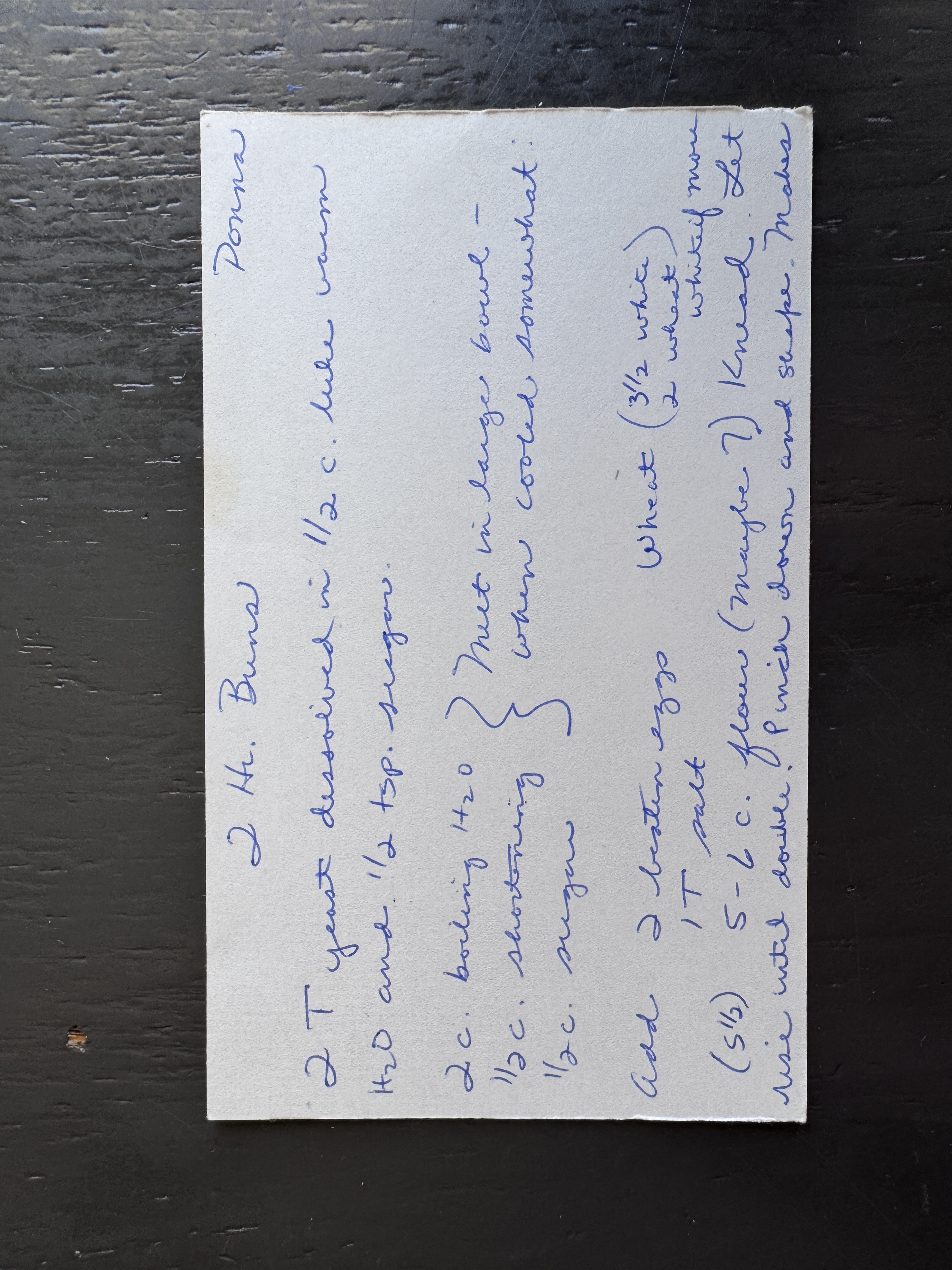 Recipe card preview for 2 Hr Bread