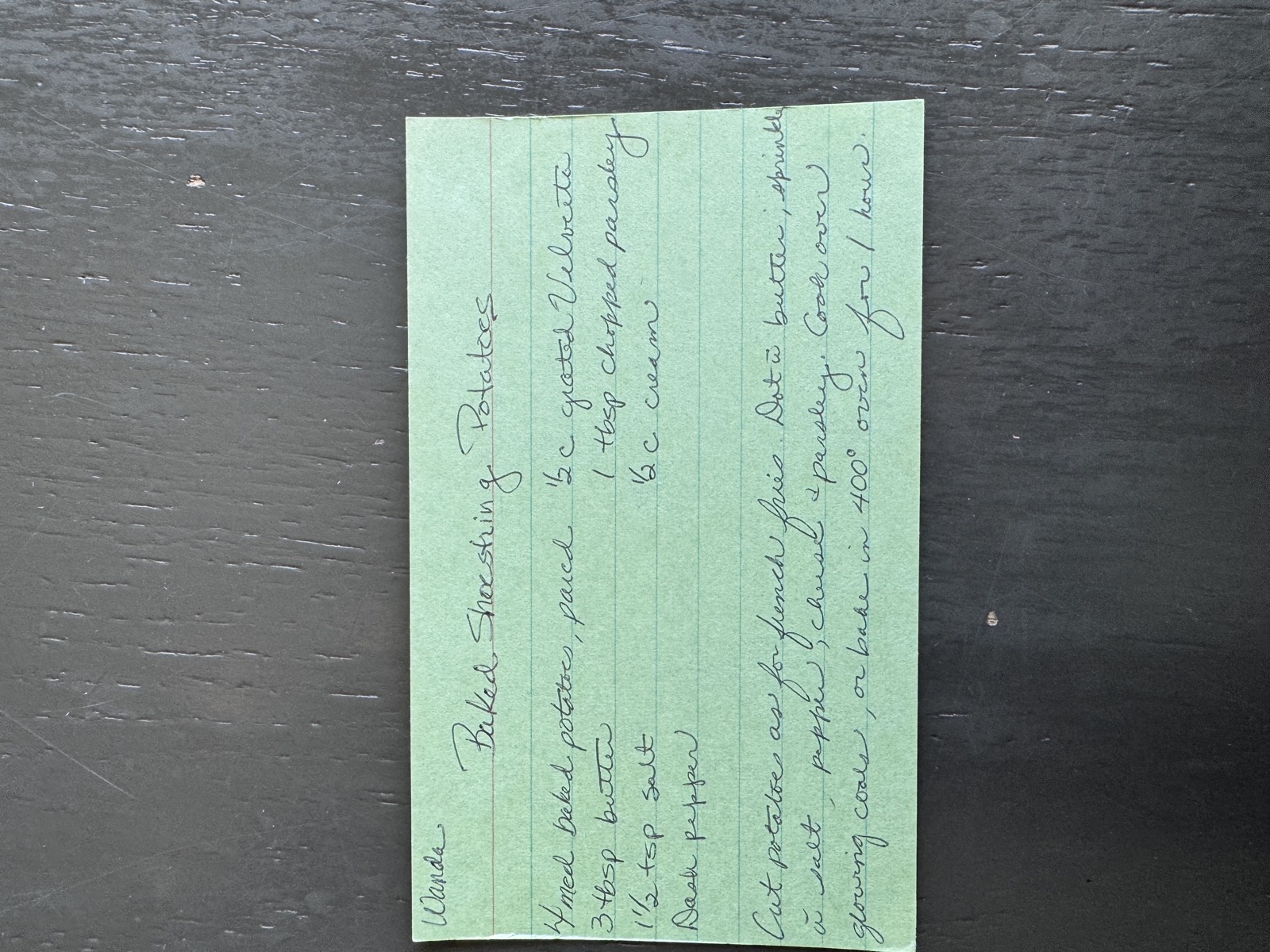 Recipe card preview for Baked Smashing Potatoes