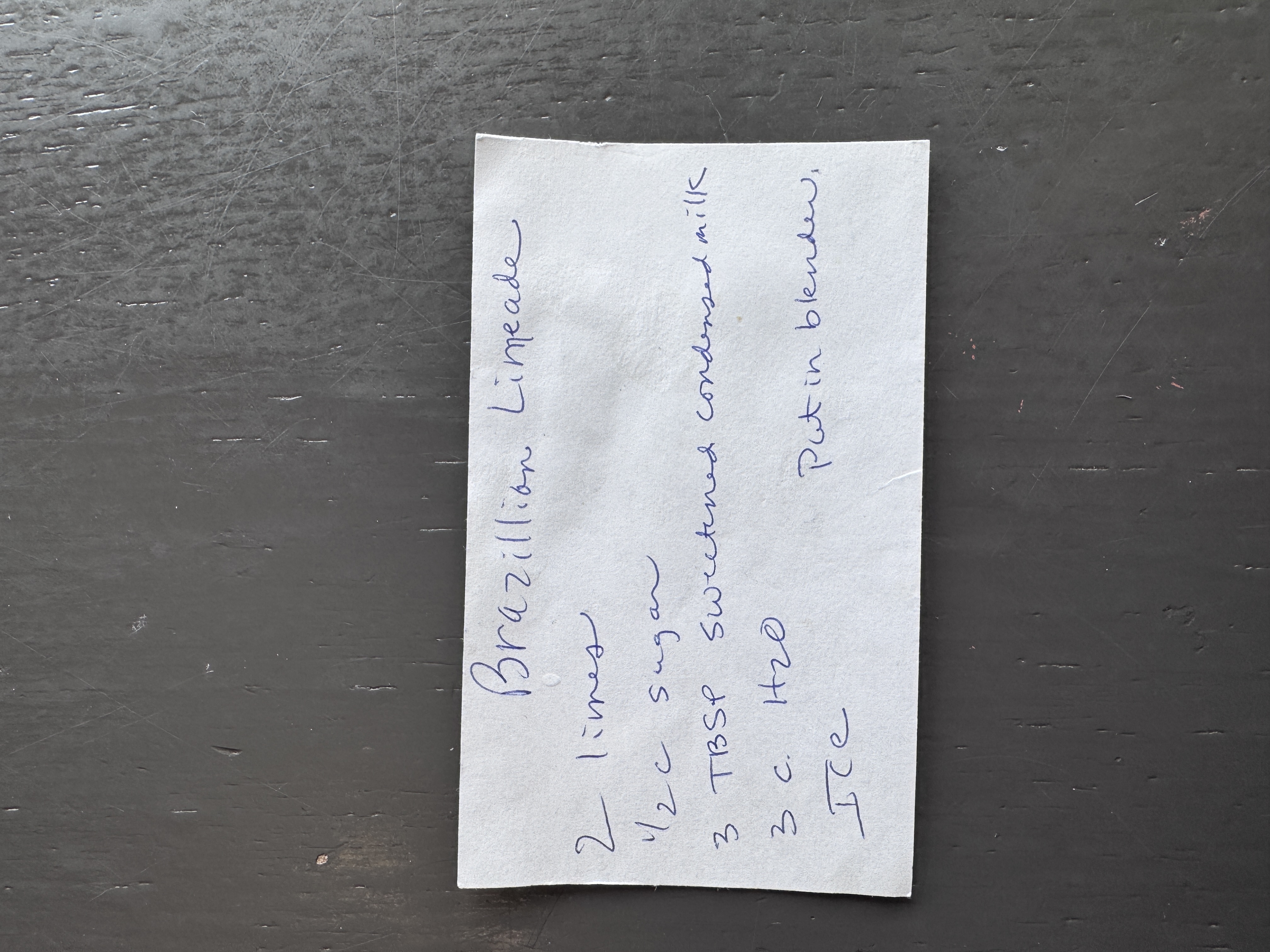Recipe card preview for Brazilian Limeade