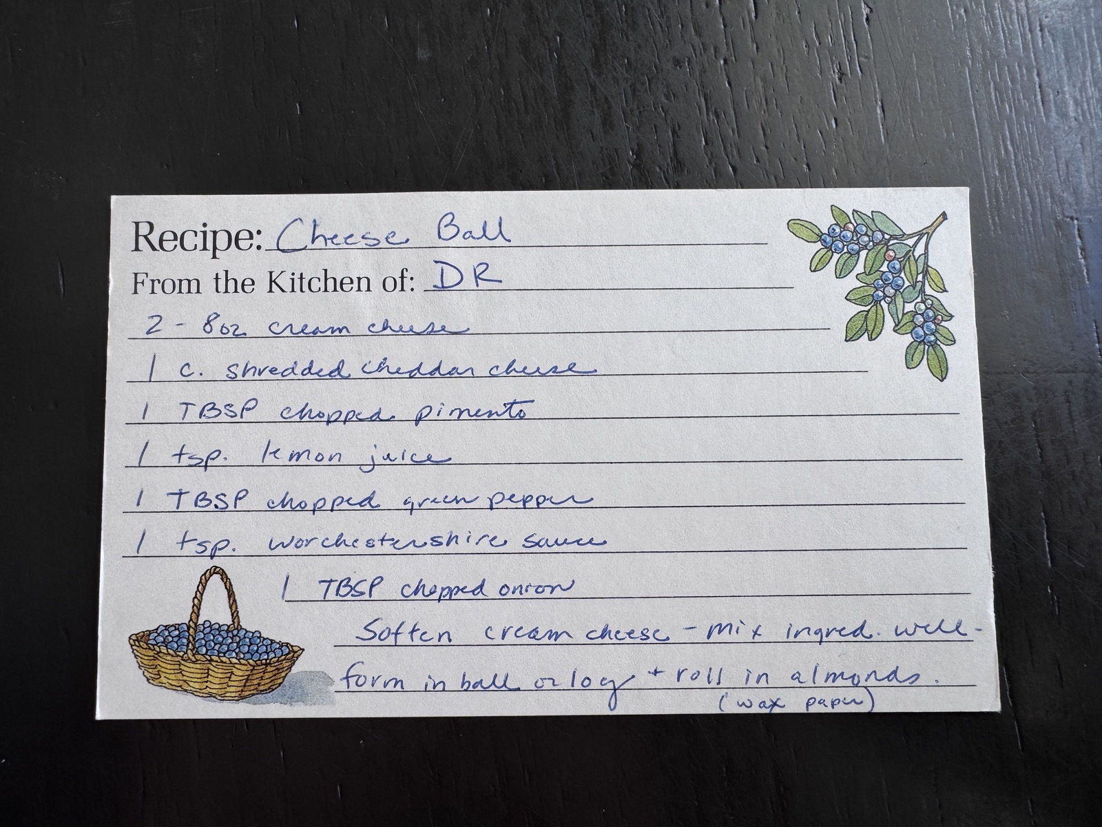 Recipe card preview for Cheese Ball