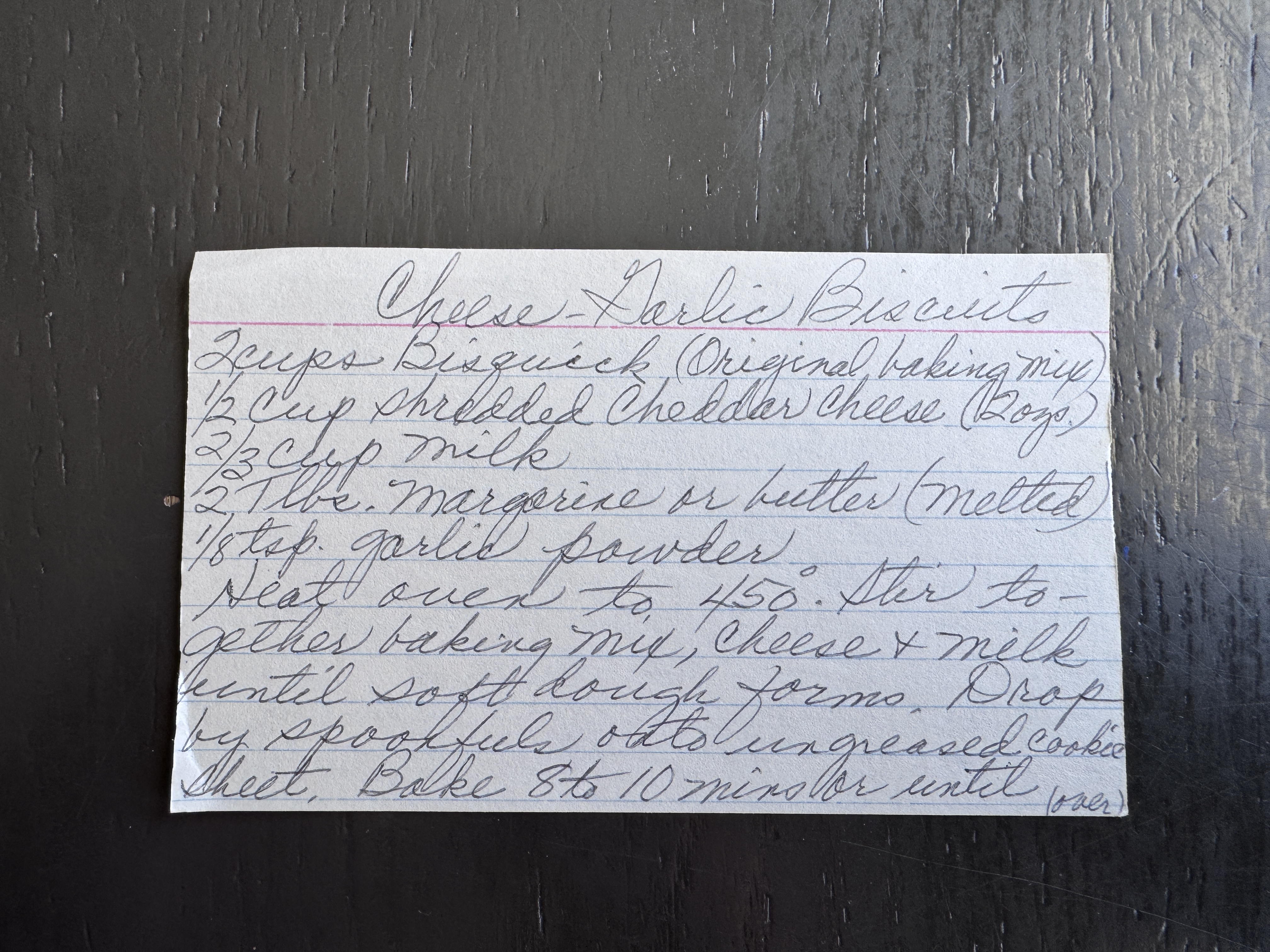 Recipe card preview for Cheese-Garlic Biscuits