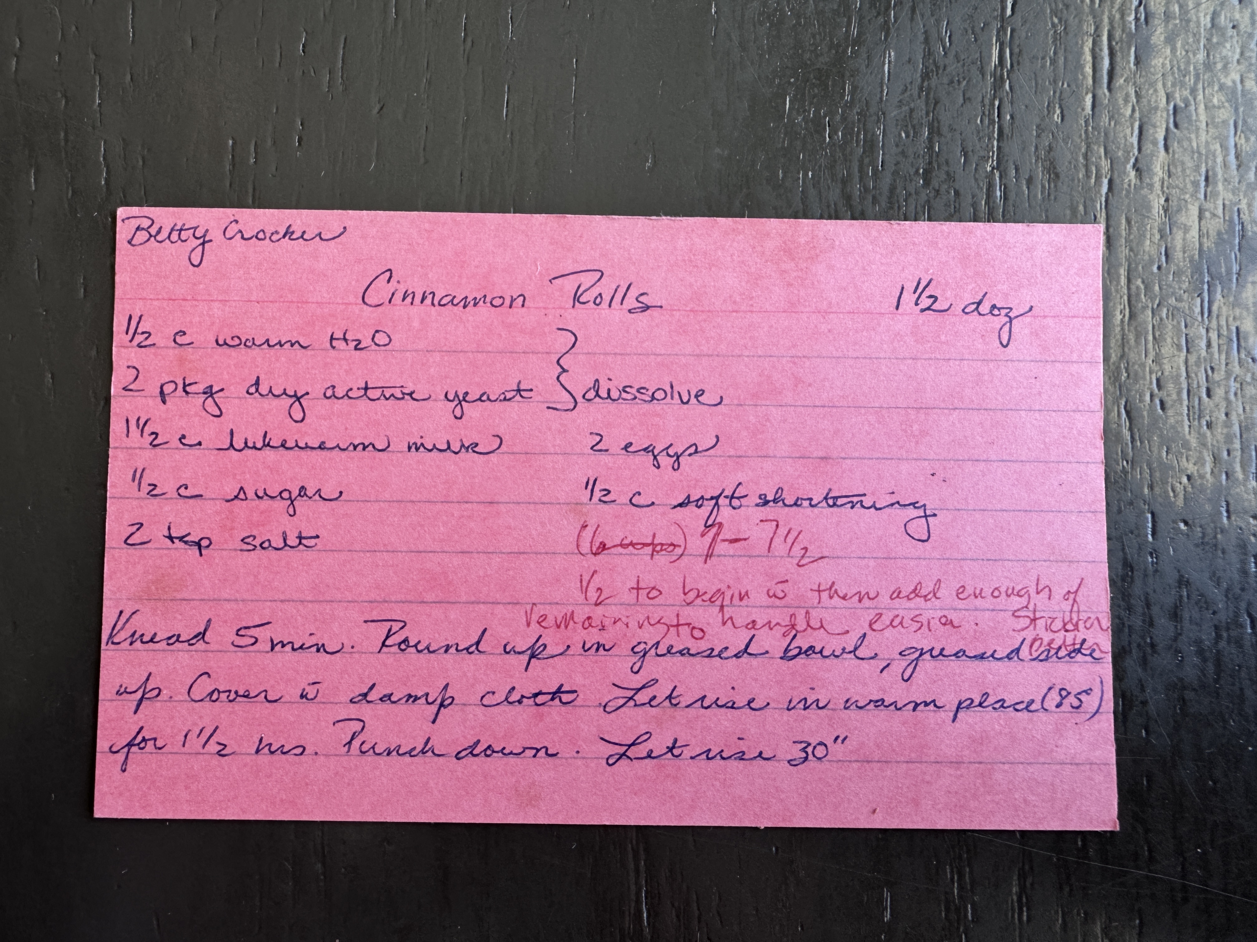 Recipe card preview for Cinnamon Rolls