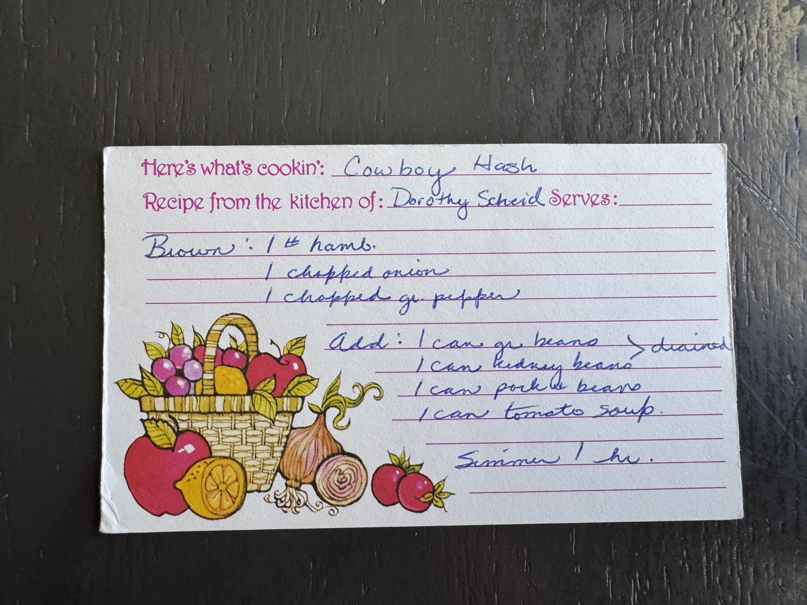 Recipe card preview for Cowboy Hash