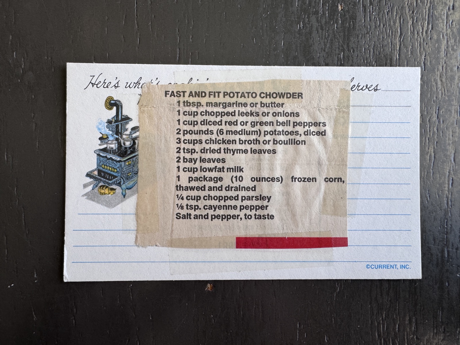 Recipe card preview for Fast and Fit Potato Chowder