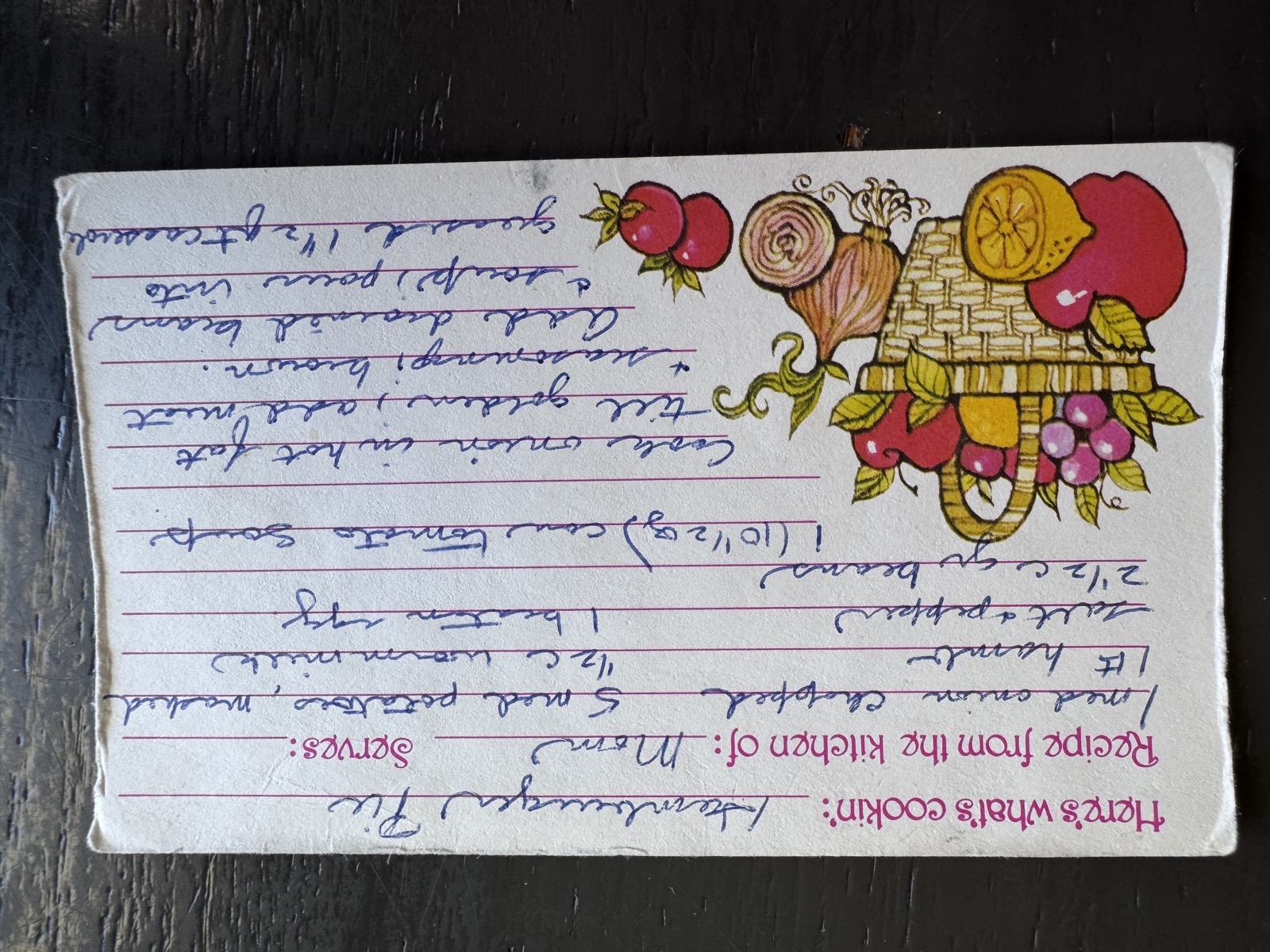 Recipe card preview for Hamburger Pie