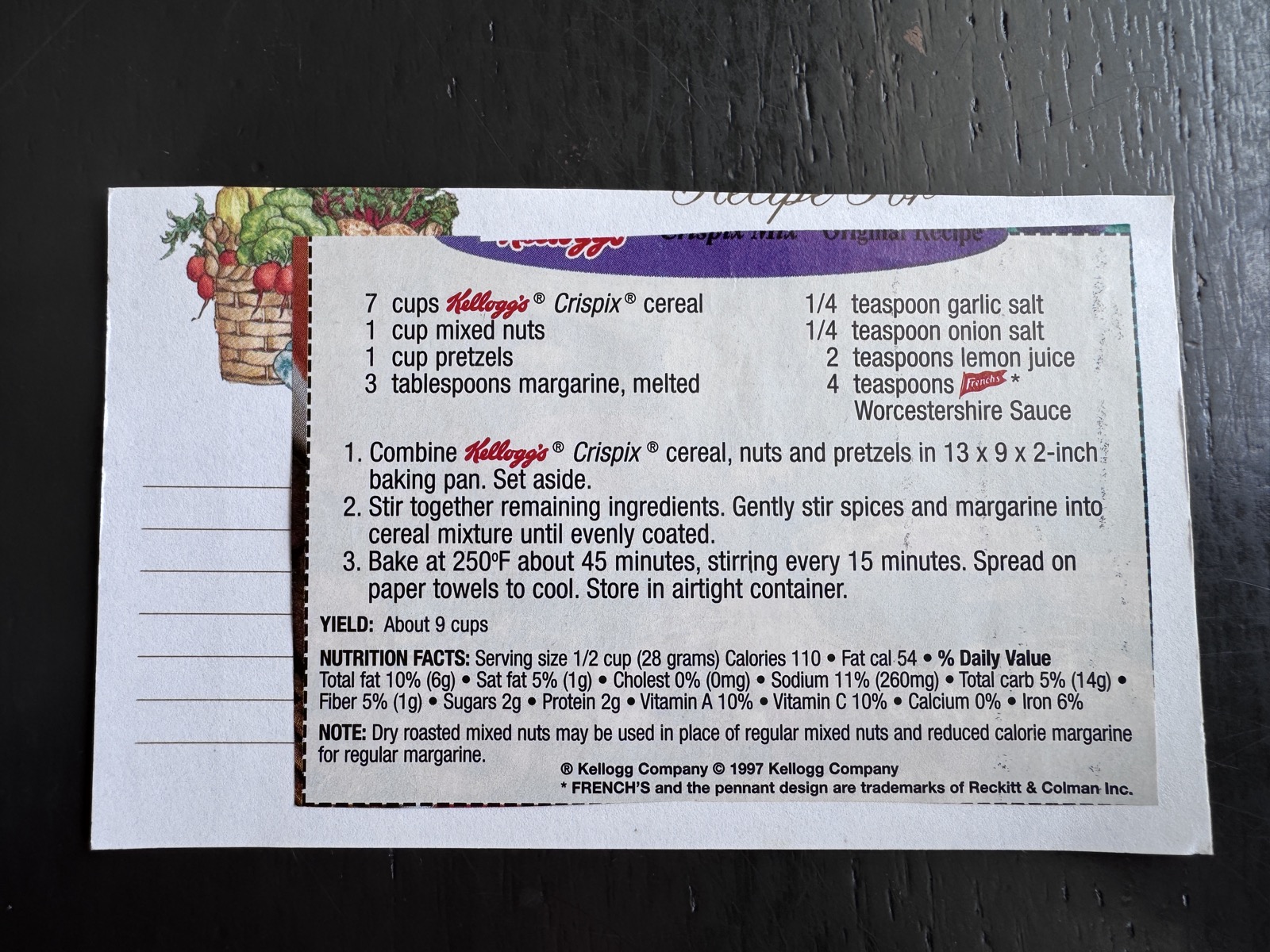 Recipe card preview for Kellogg's® Crispix® Mix