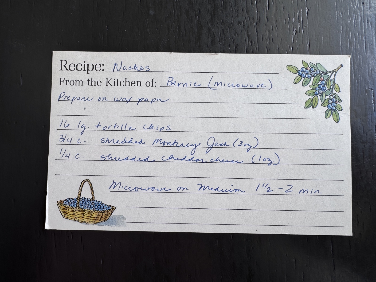 Recipe card preview for Nachos