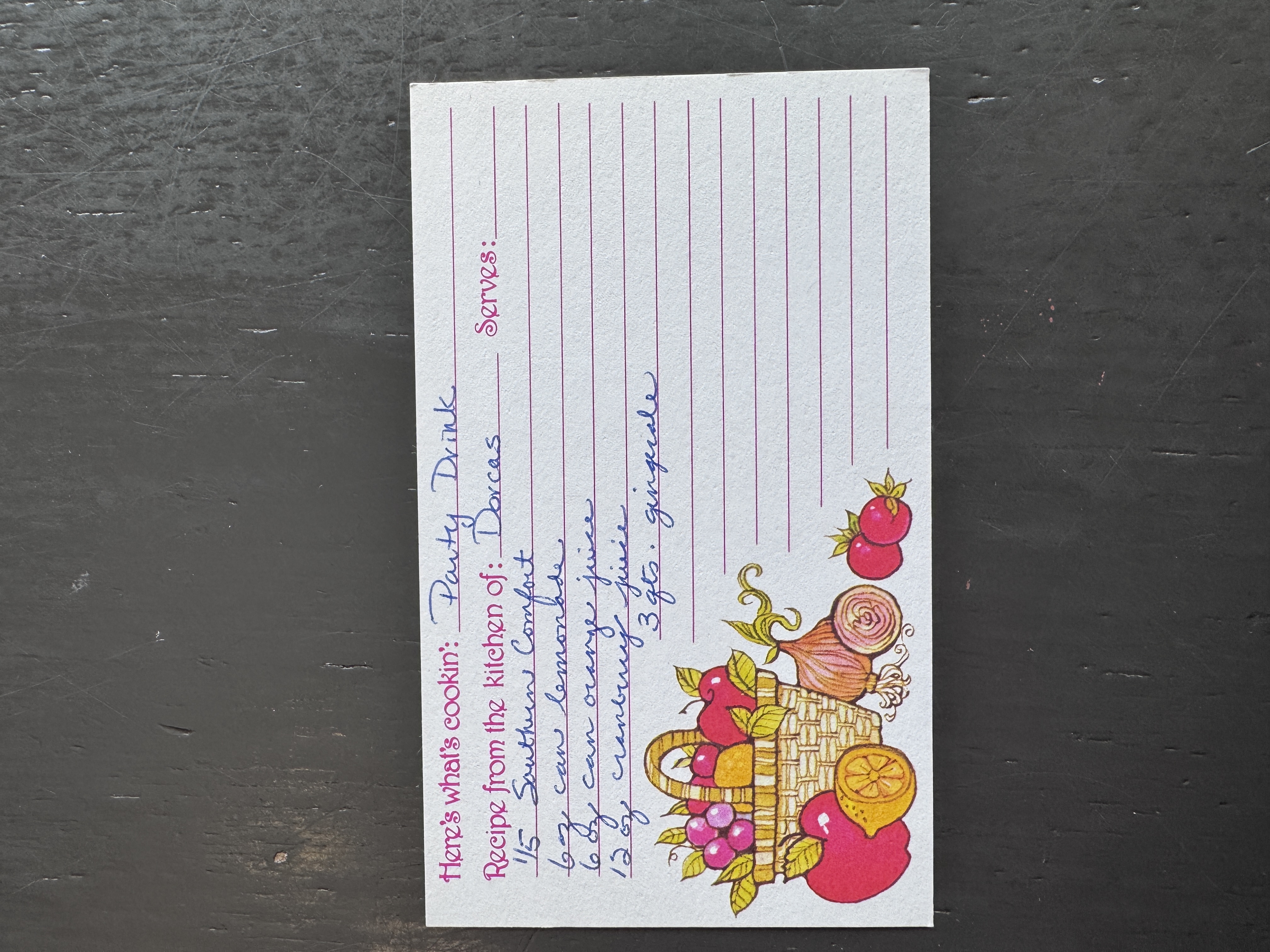 Recipe card preview for Party Drink