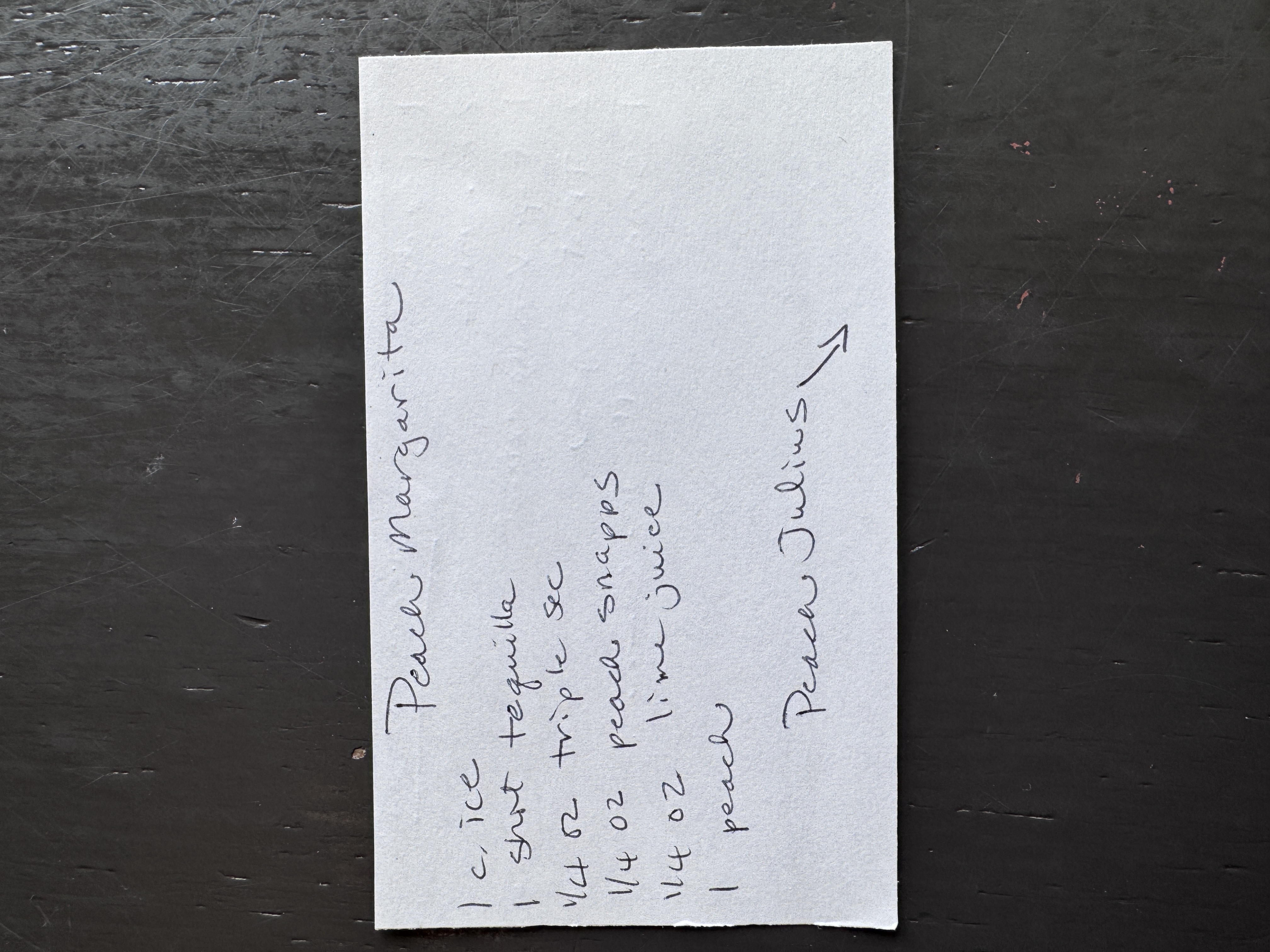 Recipe card preview for Peach Margarita