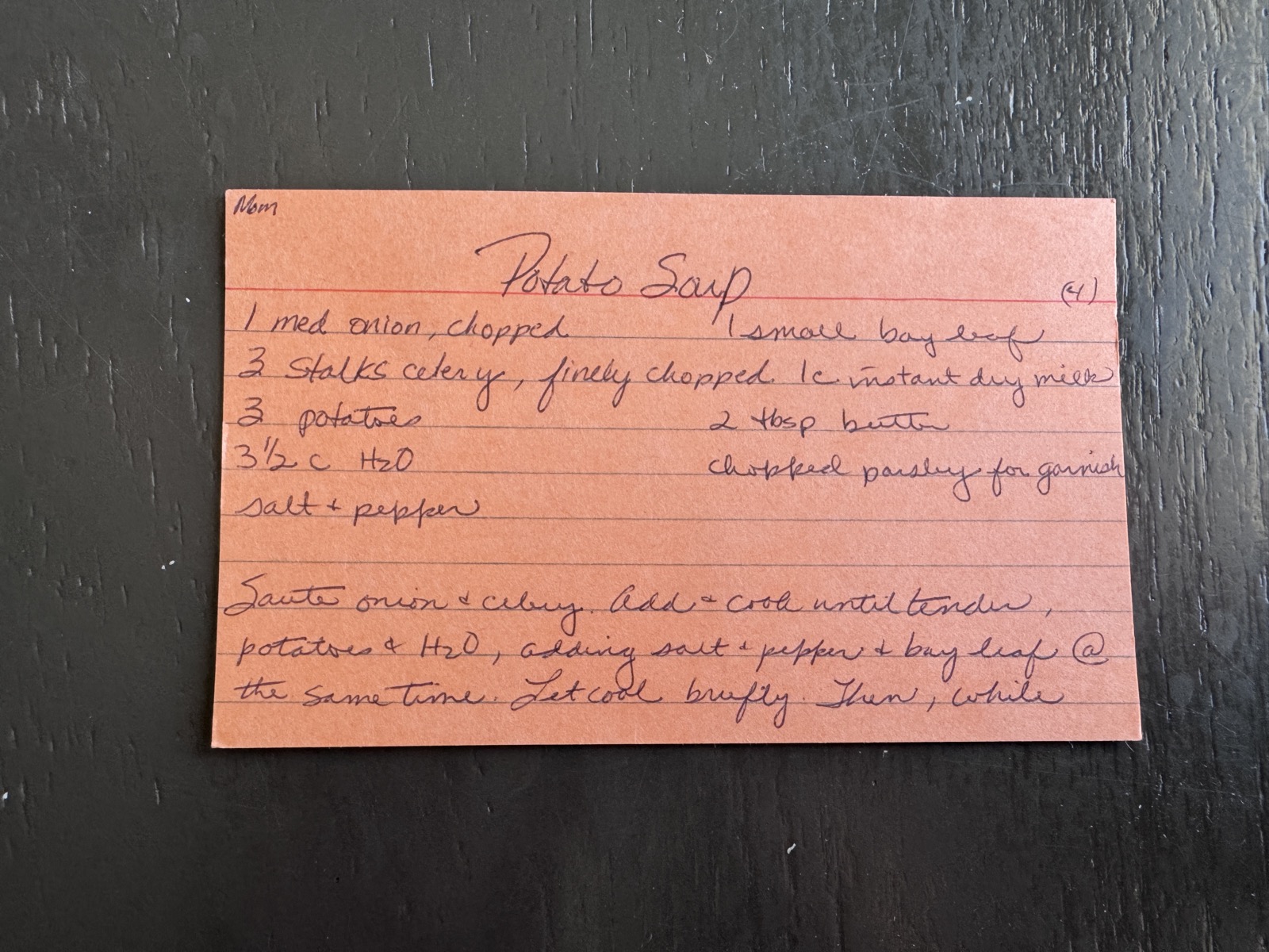 Recipe card preview for Potato Soup