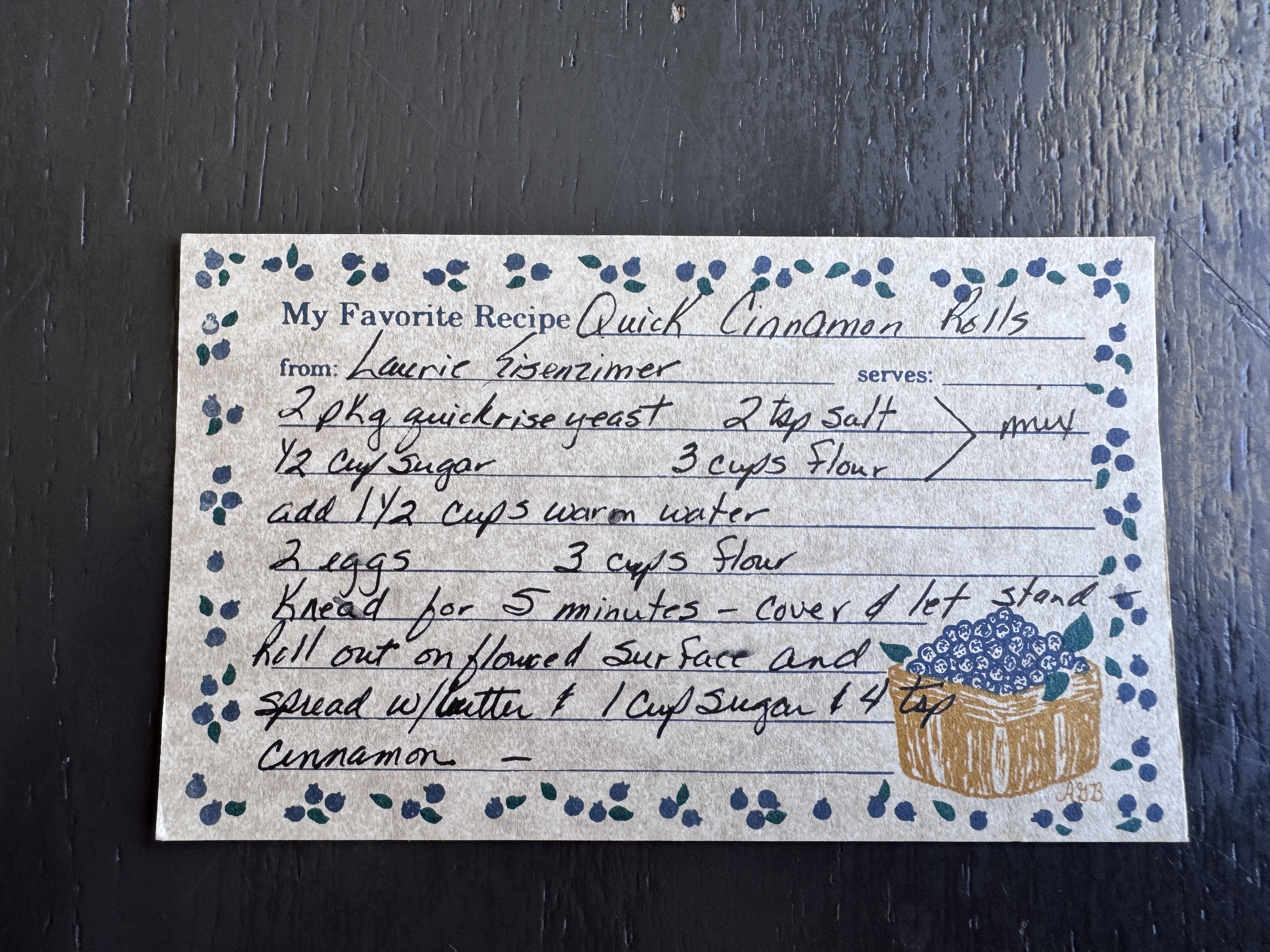 Recipe card preview for Quick Cinnamon Rolls