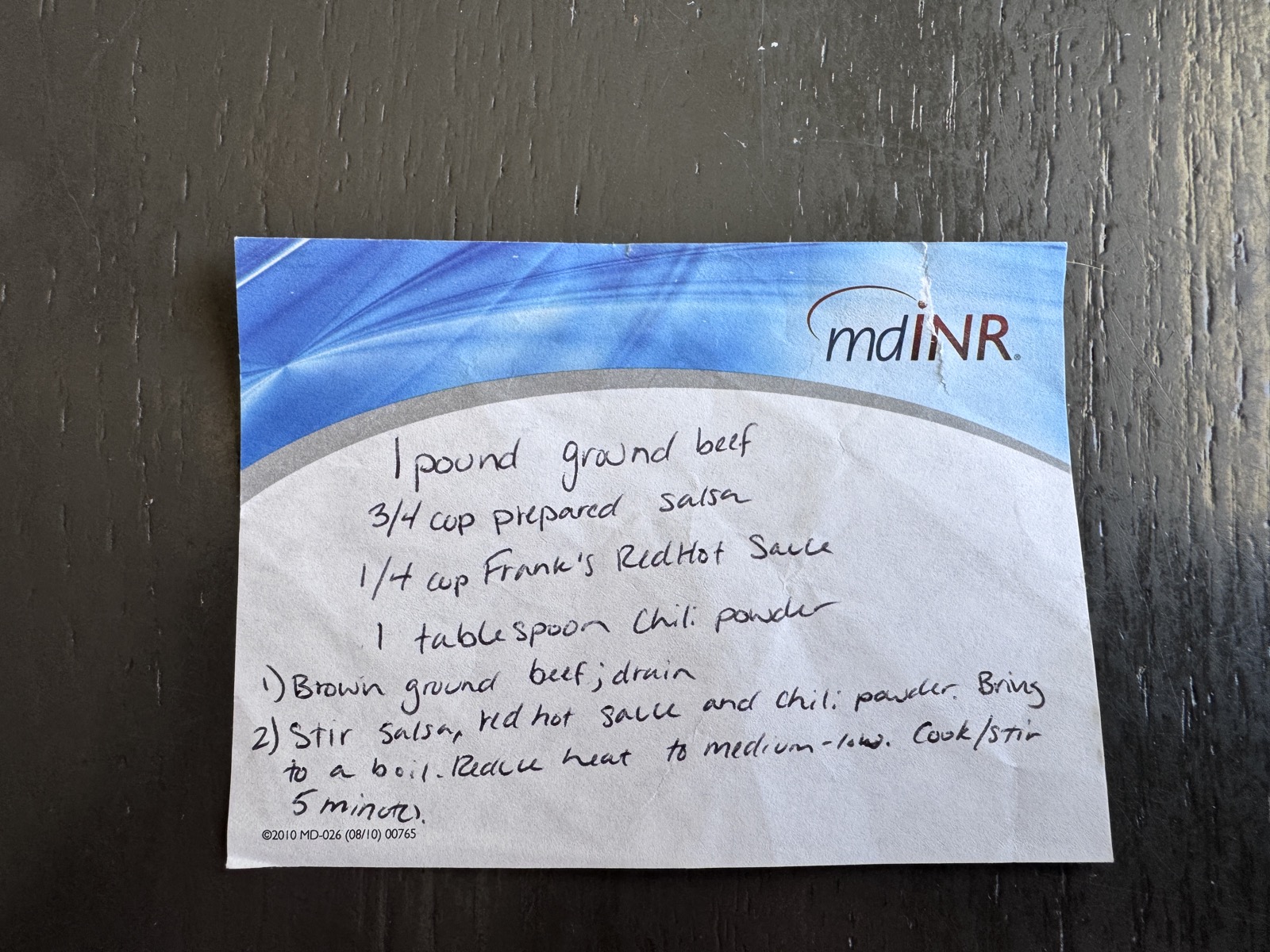 Recipe card preview for Salsa Ground Beef