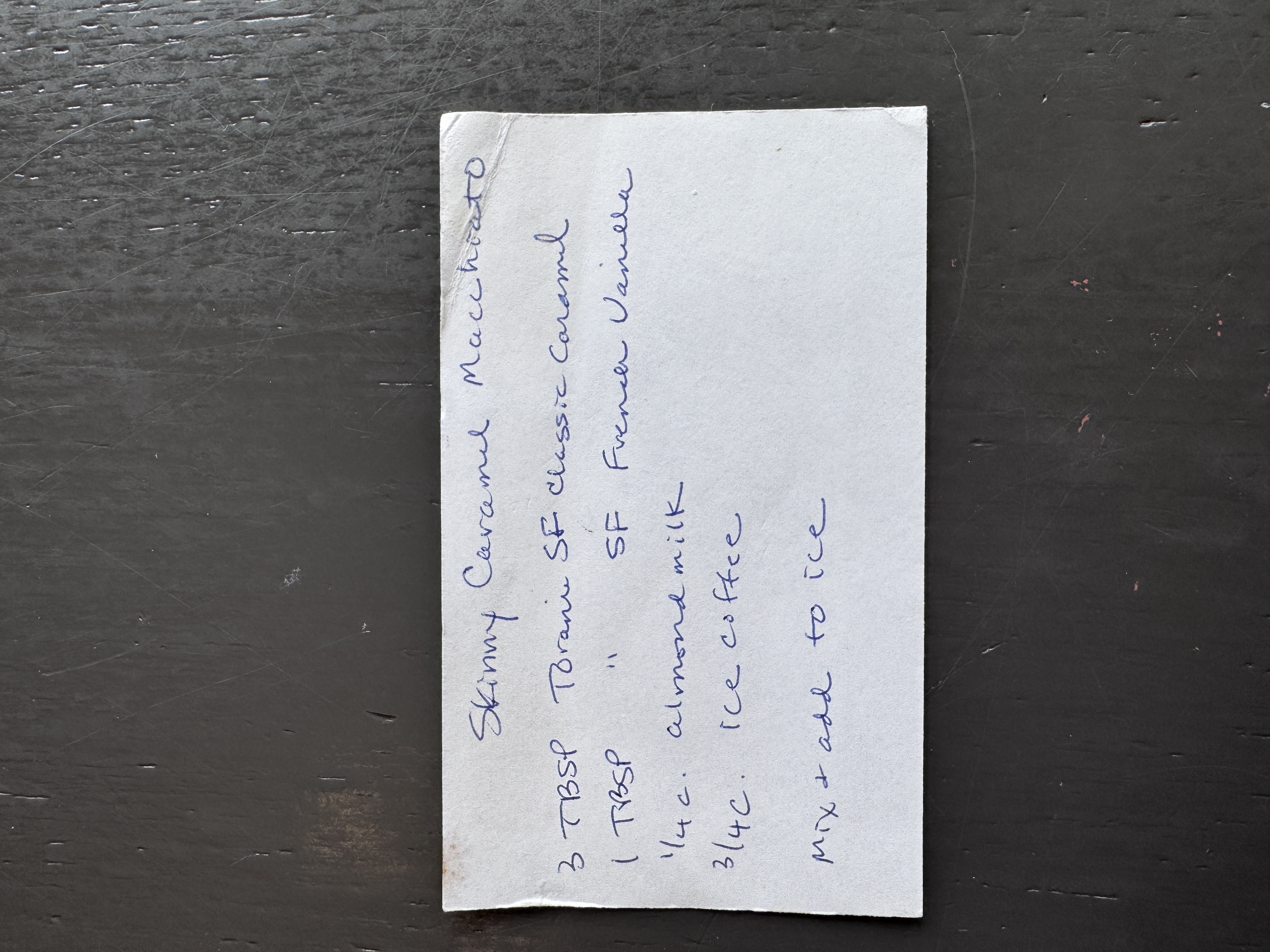 Recipe card preview for Skinny Caramel Macchiato