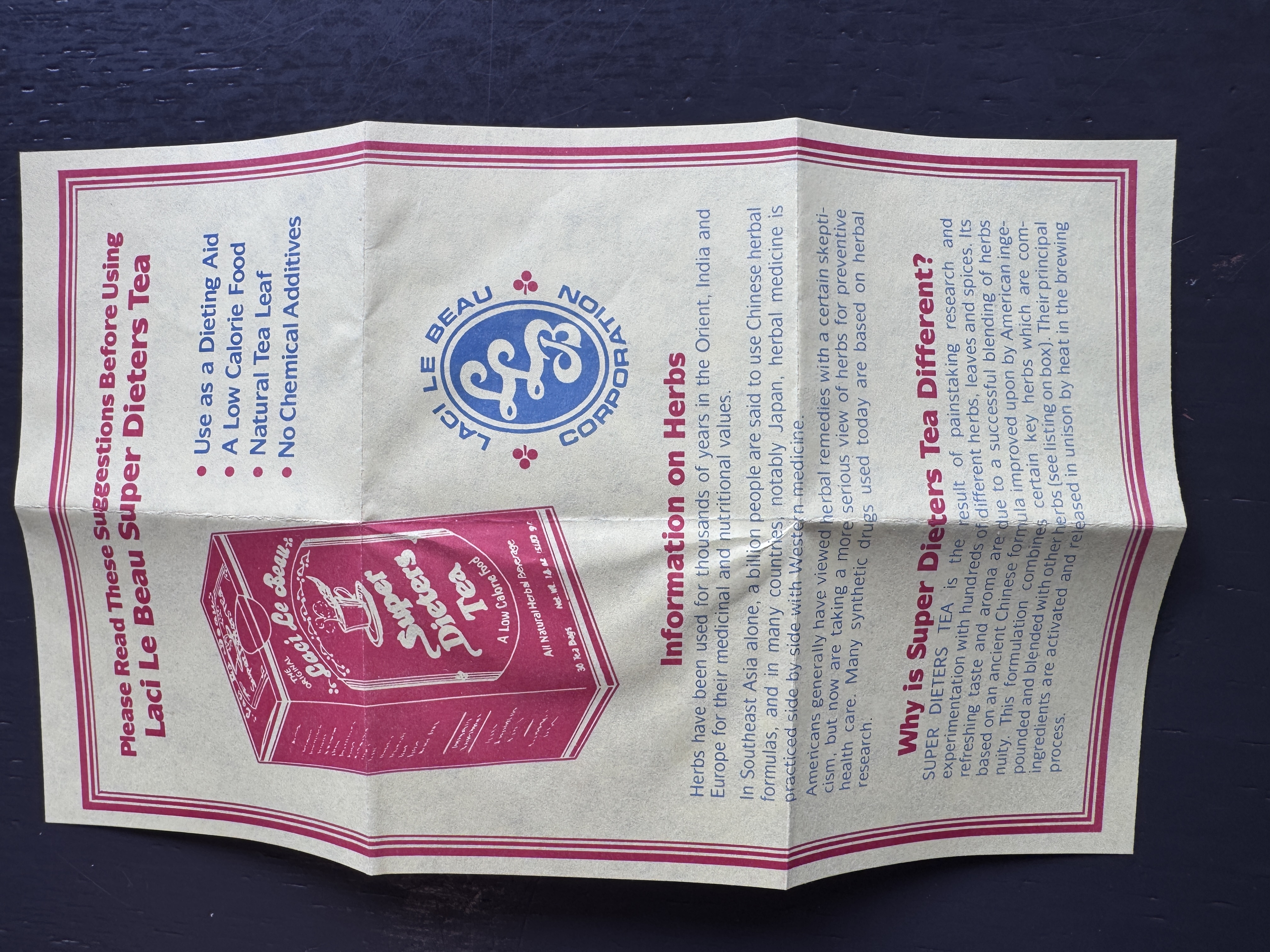 Recipe card preview for Super Dieters Tea