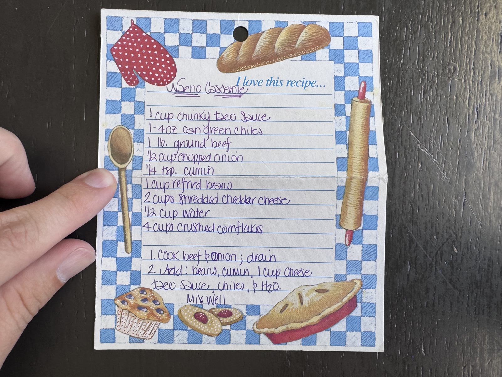 Recipe card preview for Zeno Casserole