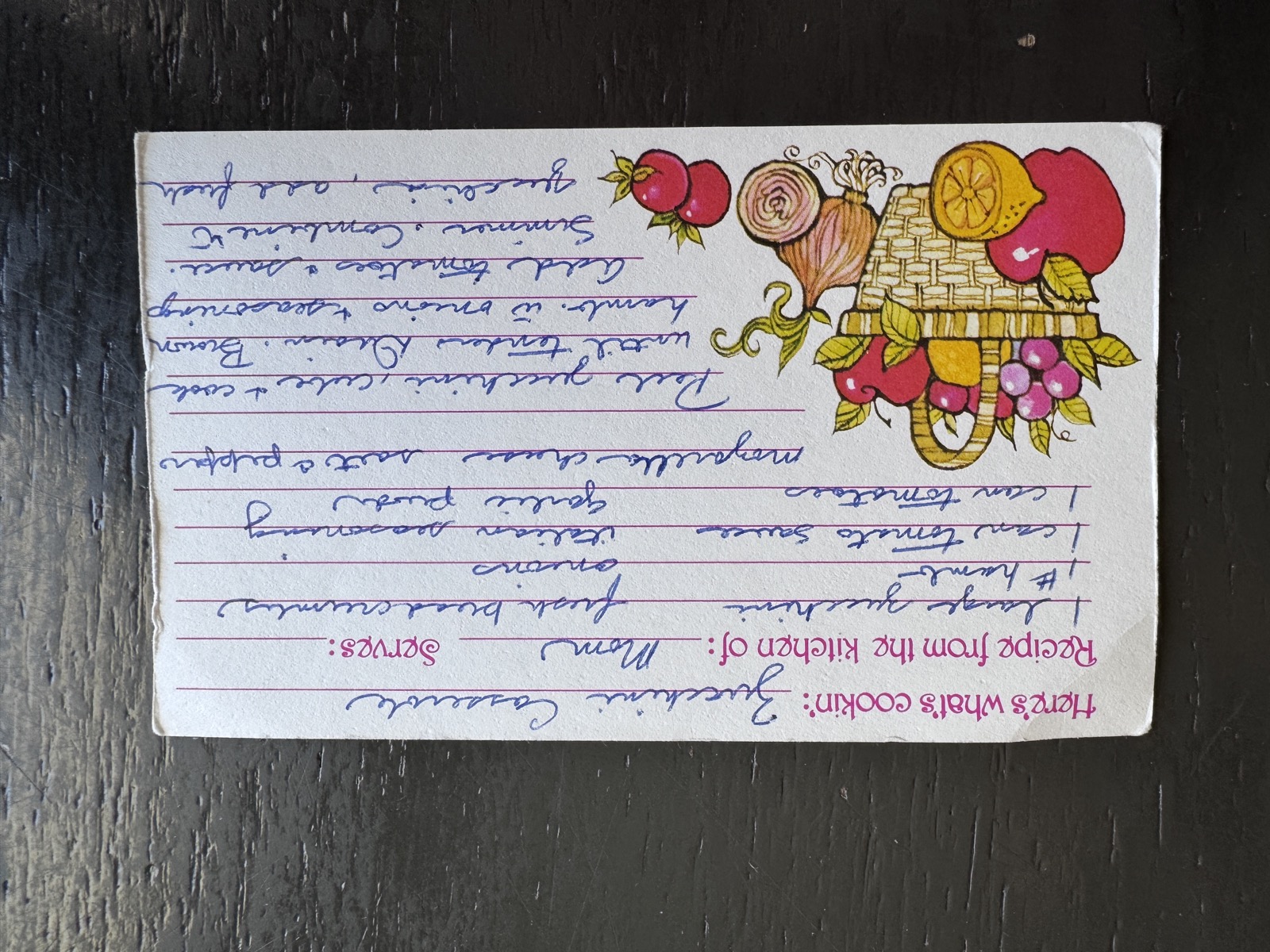 Recipe card preview for Zucchini Casserole